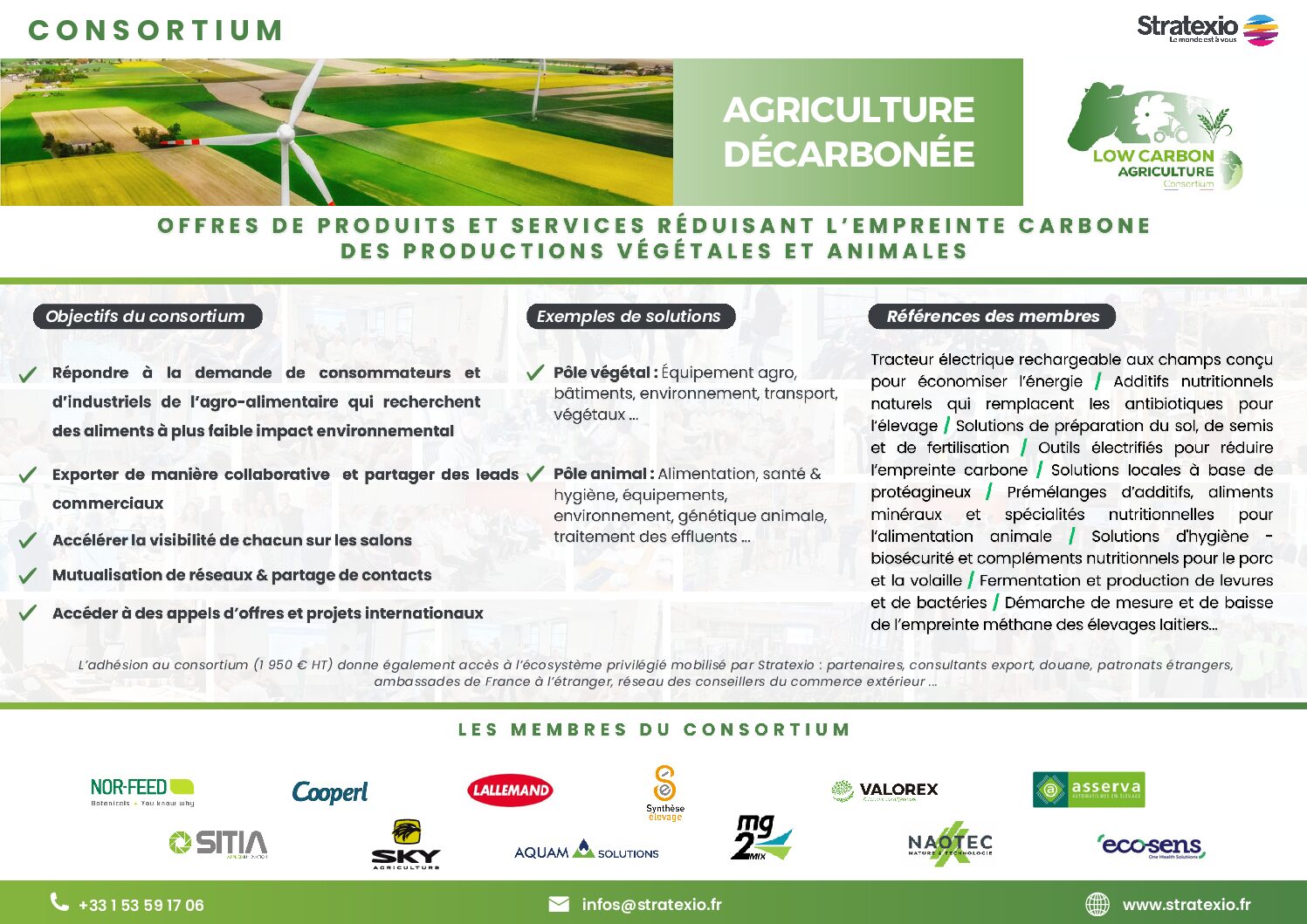 Présentation du consortium économique des entreprises françaises qui agissent sur la décarbonations dans le secteur agricole